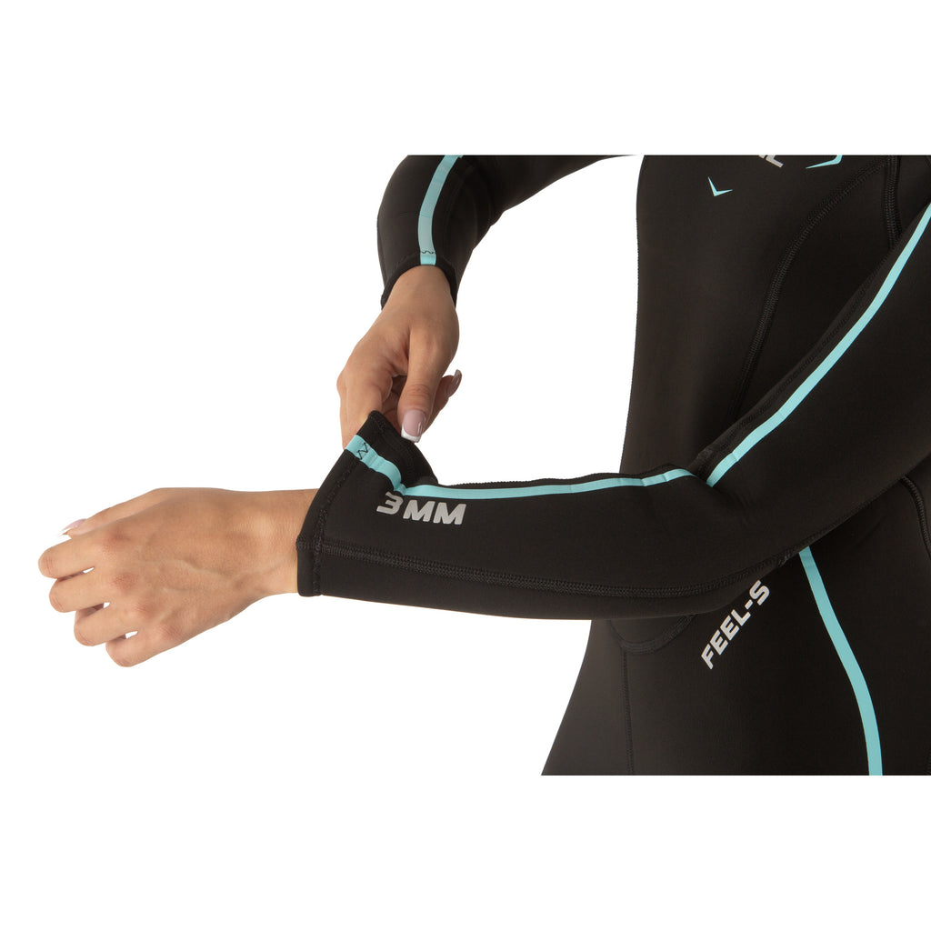 SEAC Feel-S Black/L.Blue One-Piece Lady 3