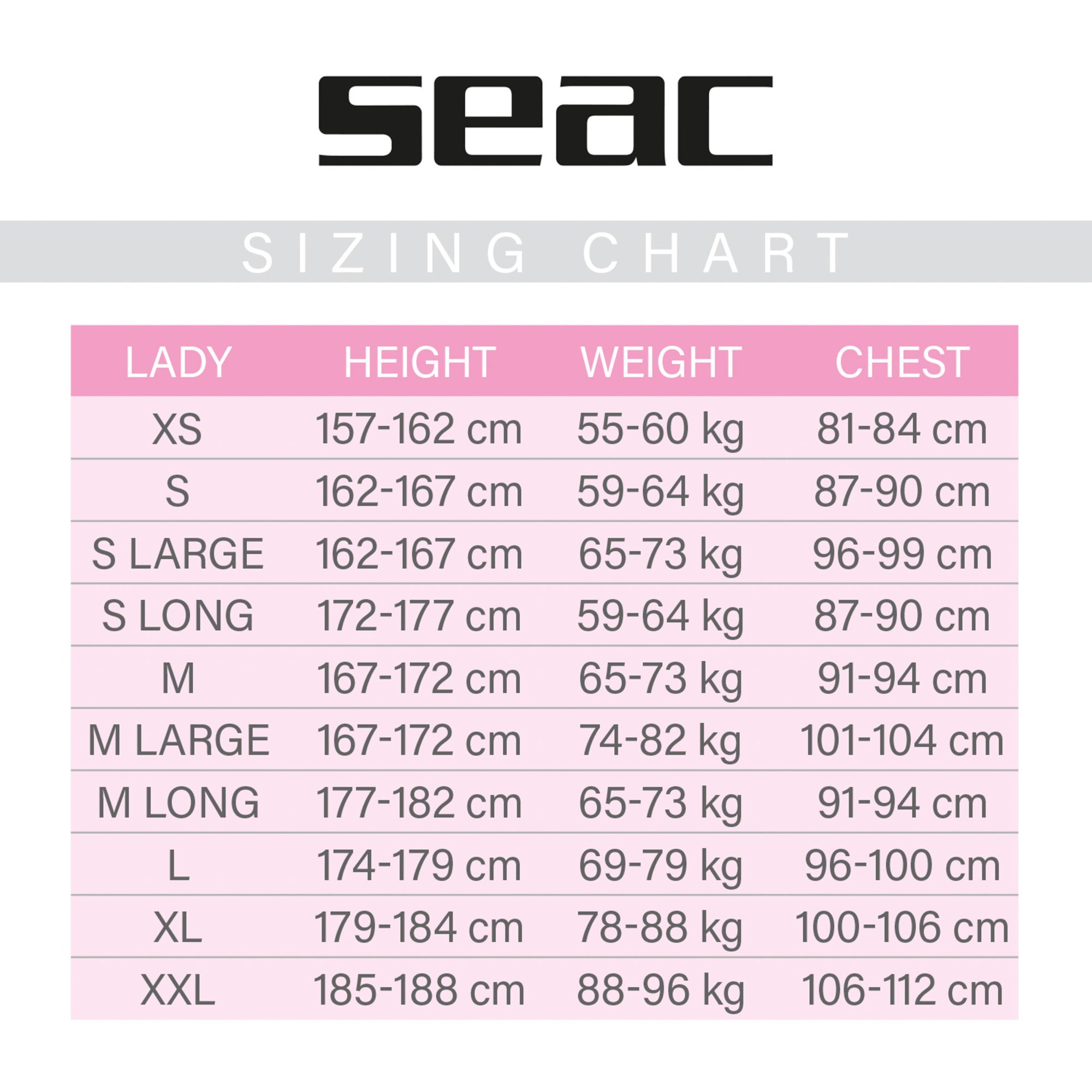 SEAC Wetsuit  Space Lady 7 Mm